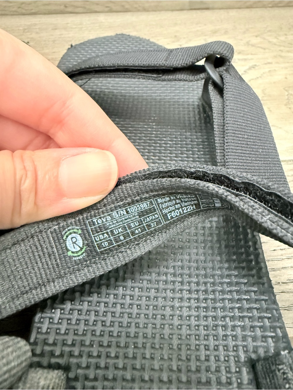 Teva Classic Original Universal Sandal Black 10 - Picture 6 of 7